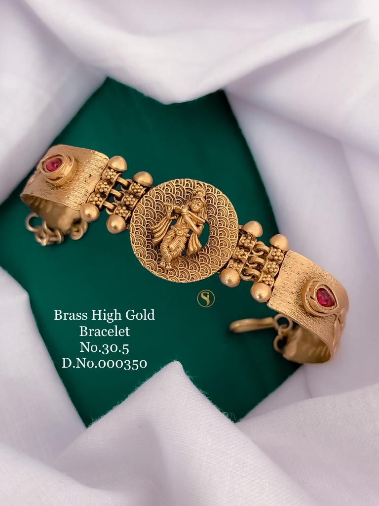 Brass High Gold Bangle Style Bracelets Catalog
